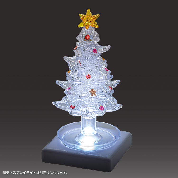 クリスマスツリー・クリアクリスタルパズル　69ピース　立体パズル　BEV-50289