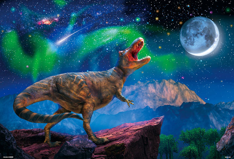 BEV-61-440　服部　雅人　星月夜のティラノサウルス　1000ピース　ジグソーパズル