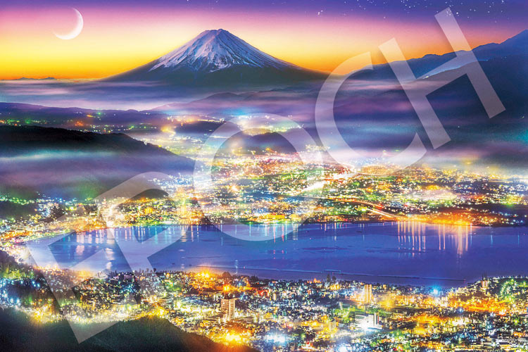 街明かりに浮かぶ富士（風景）　2016ピース　ジグソーパズル　EPO-22-102s　［CP-NI］［CP-FJ］