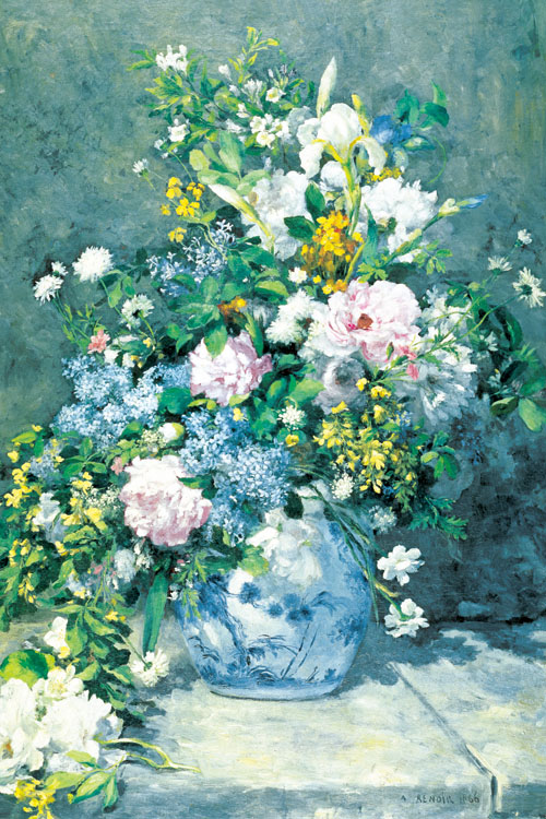 ルノワール「春の花束」複製絵画 名画 - 絵画/タペストリ