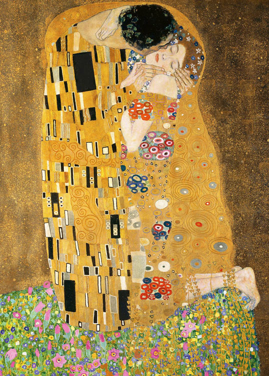 イタリア製 クリムト Gustav Klimt 接吻 キス 絵画 額絵 絵 名画