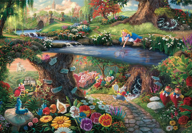 Ten D1000 490 ディズニー Alice In Wonderland 不思議の国のアリス 1000ピース テンヨー の商品詳細ページです 日本最大級のジグソーパズル通販専門店 ジグソークラブ
