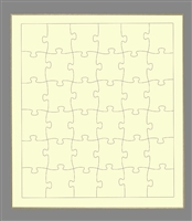BEV-WP-003　色紙パズル　イエロー　36ピース　ジグソーパズル