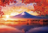 秋霧立つ富士と湖畔（風景）　300ピース　ジグソーパズル　BEV-33-215　［CP-NI］［CP-FJ］