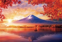 秋霧立つ富士と湖畔（風景）　1000ピース　ジグソーパズル　BEV-51-287　［CP-NI］［CP-FJ］