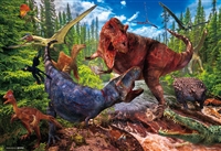 BEV-L74-183　服部　雅人　ティラノサウルス VS ティラノサウルス　150ピース　ジグソーパズル　［CP-CH］