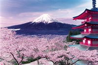EPO-10-787　風景　五重塔から望む桜富士−山梨　1000ピース　ジグソーパズル