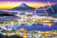 EPO-22-102s　風景　街明かりに浮かぶ富士　2016ピース　ジグソーパズル