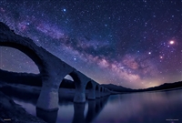 YAM-03-878　KAGAYA　幻の銀河橋（北海道）-天の川とタウシュベツ川橋梁-　300ピース　ジグソーパズル