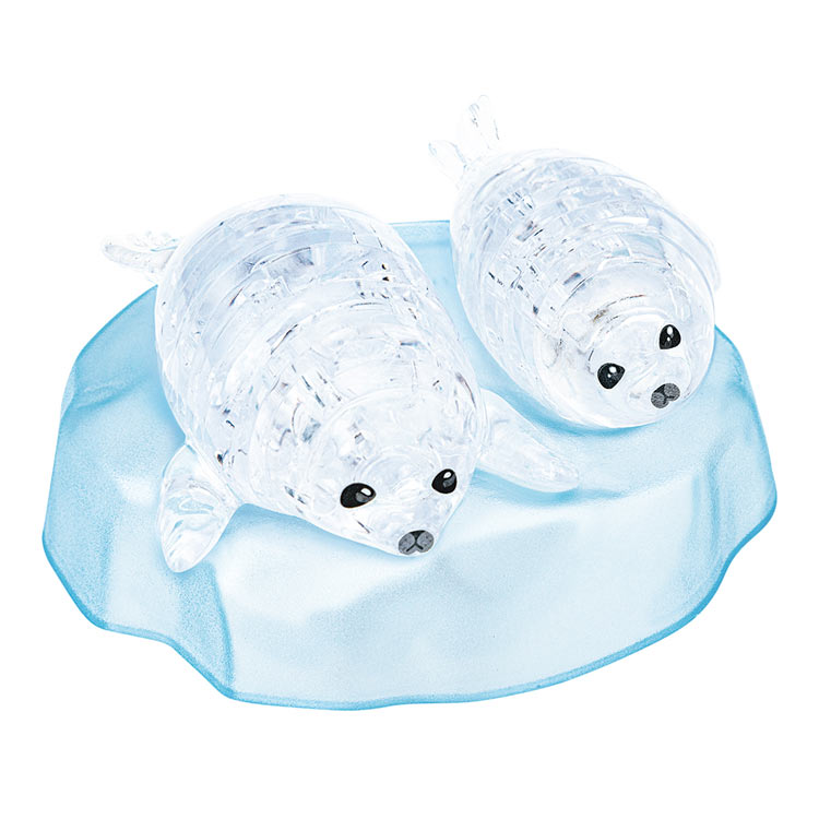 ベビーアザラシ (クリスタルパズル) 41ピース BEV-50318 W9.5×H17.5×D4.8cm