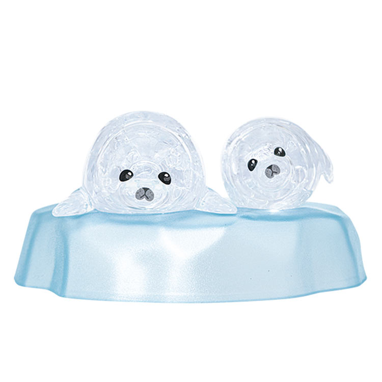 ベビーアザラシ (クリスタルパズル) 41ピース BEV-50318 W9.5×H17.5×D4.8cm