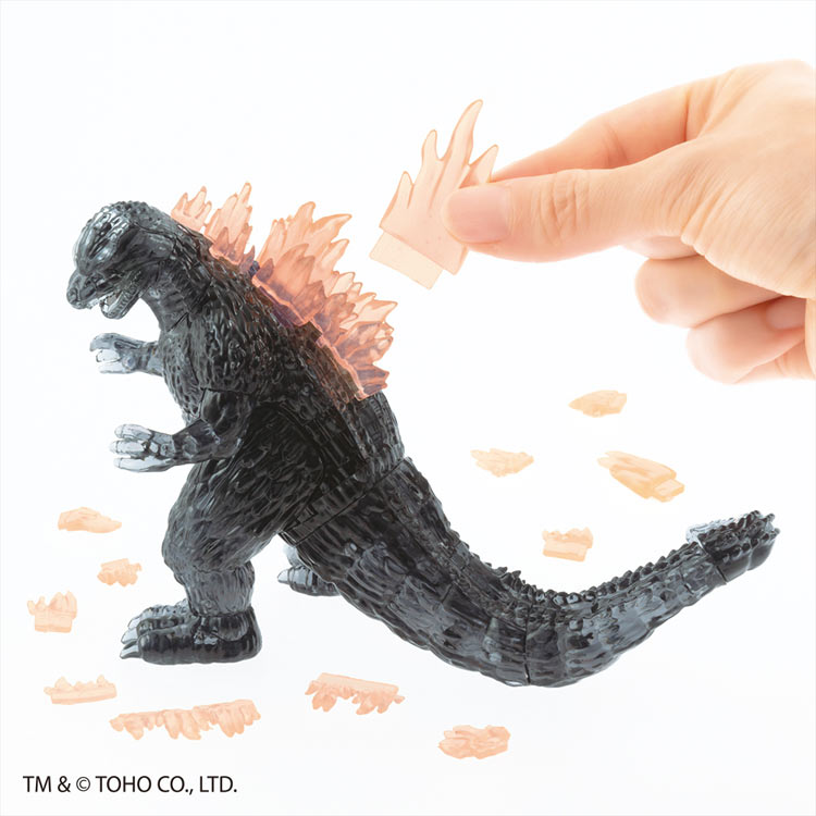 ゴジラ - 発光ver. - (クリスタルパズル) 71ピース BEV-50323 W110×H175×D56mm