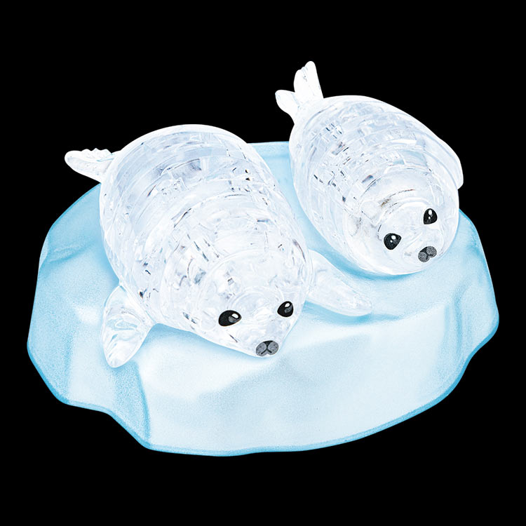 ベビーアザラシ (クリスタルパズル) 41ピース BEV-50318 W9.5×H17.5×D4.8cm