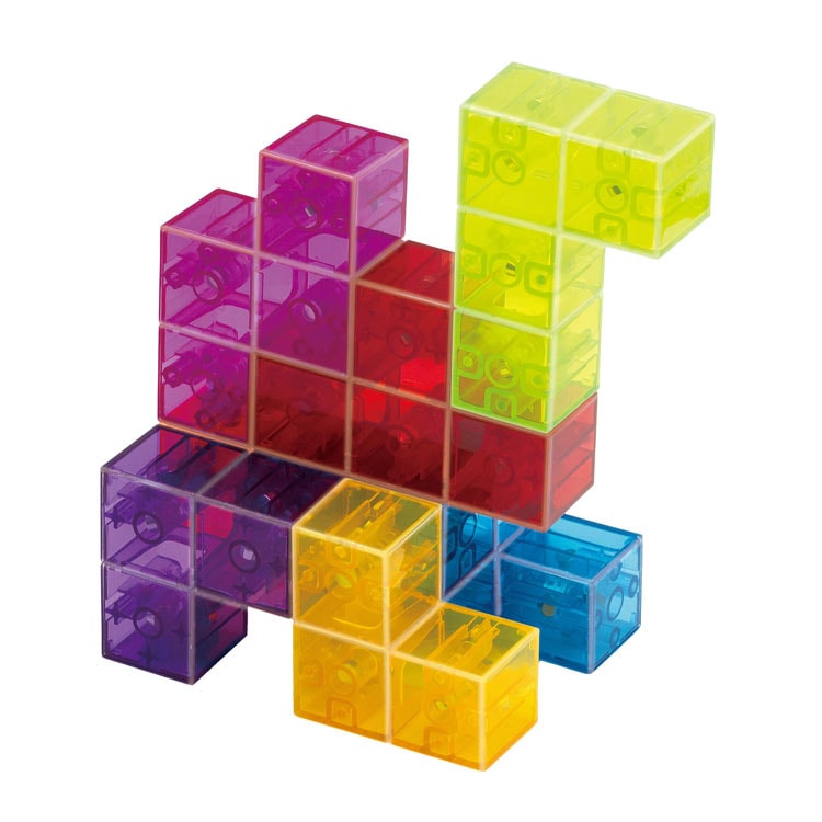 チャチャキューブ クリアバージョン ジグソーパズル MSD-539-1744 W60×H60×D60mm