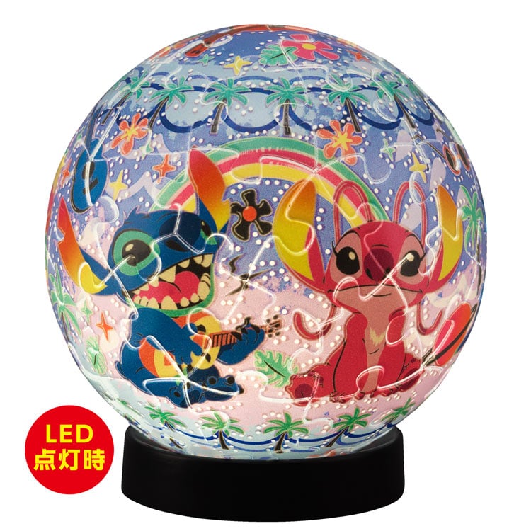 トゥインクルマジック / スティッチ (球体パズル) 61ピース YAM-2003-523 直径7.6cm