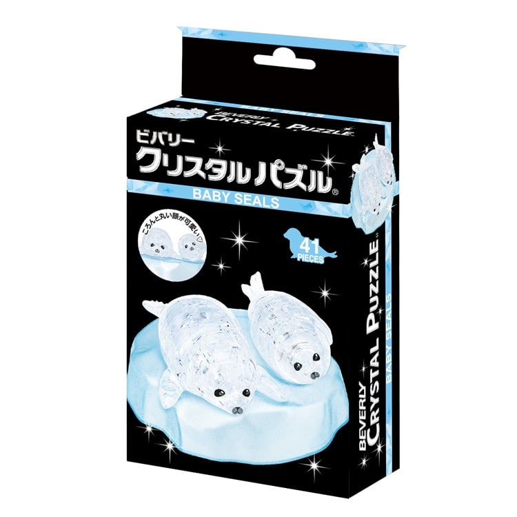 ベビーアザラシ (クリスタルパズル) 41ピース BEV-50318 W9.5×H17.5×D4.8cm