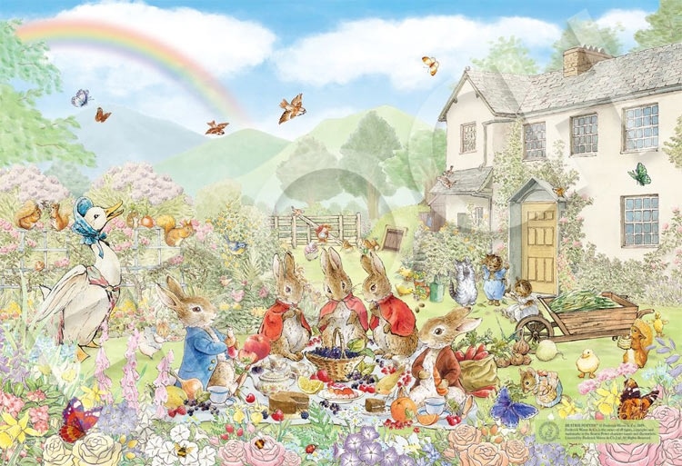 ピーターラビットTM ガーデンピクニック (ピーターラビット) 300ピース ジグソーパズル EPO-28-210s 26×38cm