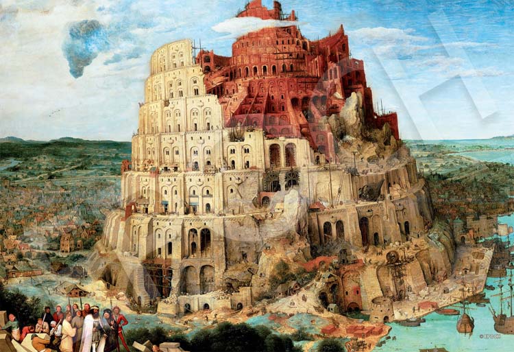 バベルの塔 (ブリューゲル) 1053ピース ジグソーパズル EPO-31-104 26×38cm