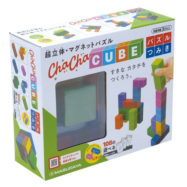 チャチャキューブ パズルつみき ジグソーパズル MSD-539-1718 W60×H60×D60mm