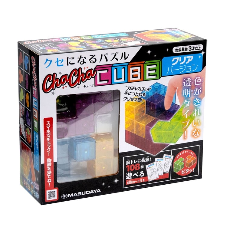 チャチャキューブ クリアバージョン ジグソーパズル MSD-539-1744 W60×H60×D60mm