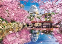 桜舞う姫路城 （風景）　500ピース　ジグソーパズル　EPO-05-211s　［CP-SA］