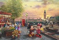TEN-D1000-853 ディズニー Mickey and Minnie in London 1000ピース 